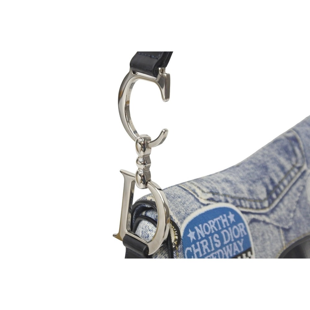 Dior Saddle Christian bag denim Galliano - Picture 4 of 9